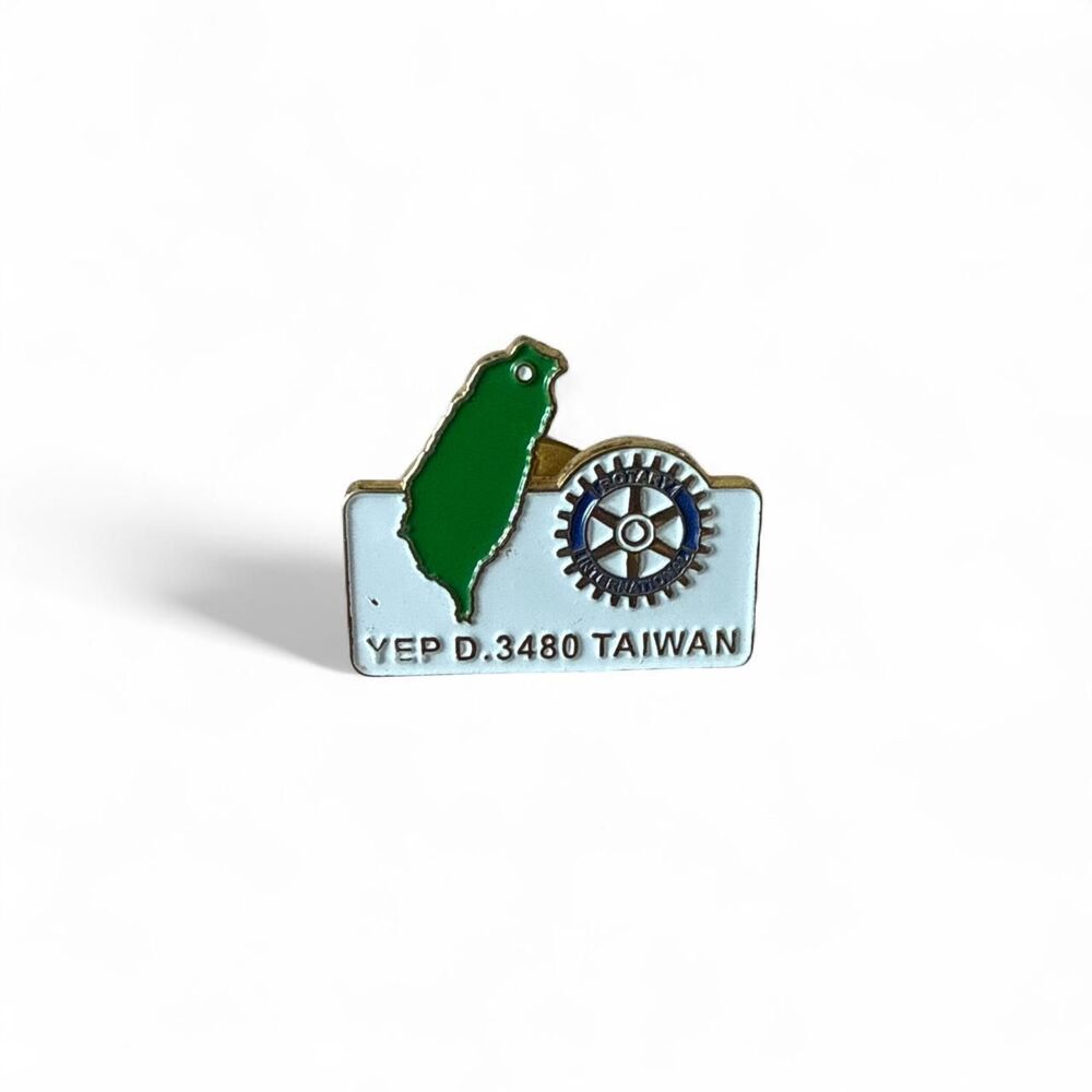 Rotary International District 3480 Taiwan VEP D3480 Enamel Lapel Pin Badge ROC